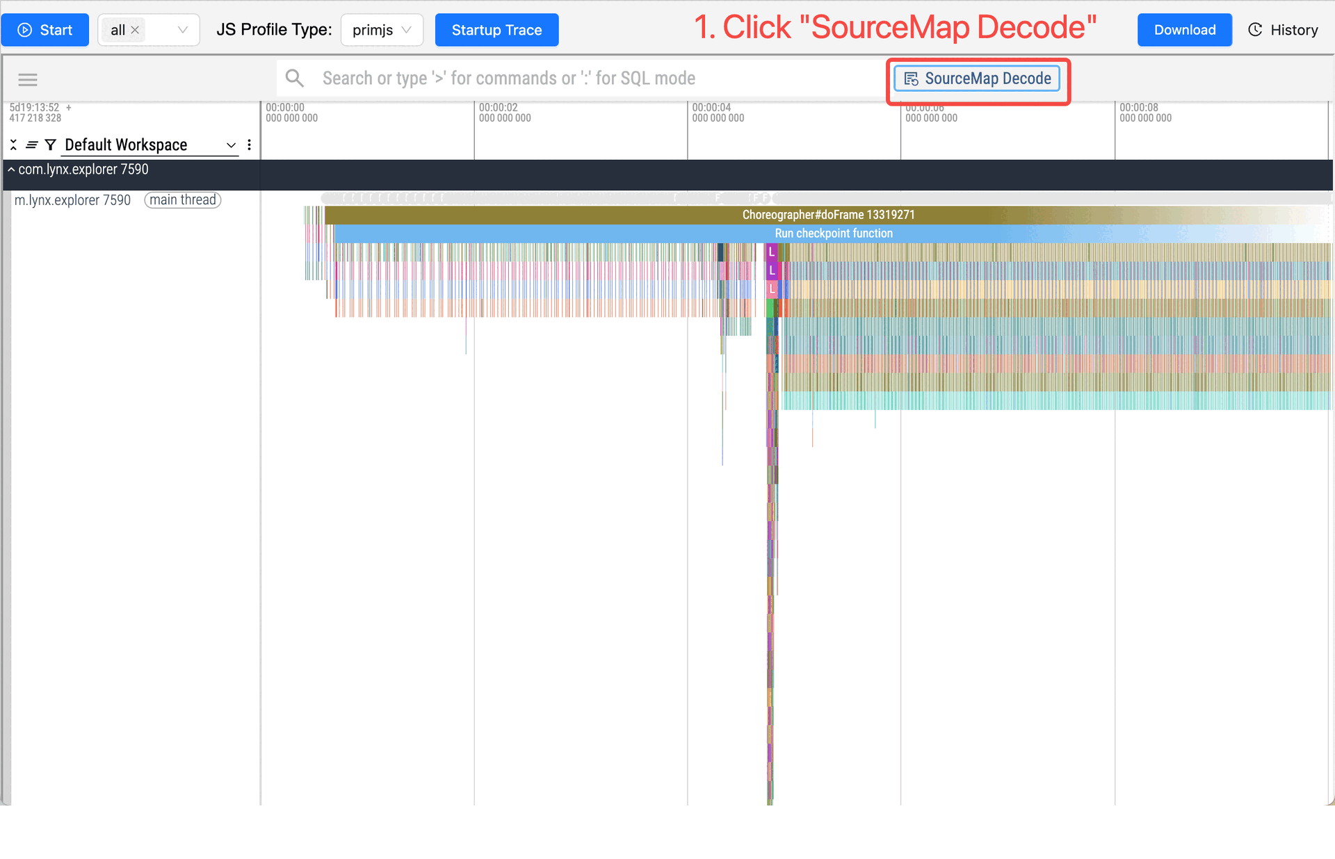 Decode JavaScript Profile