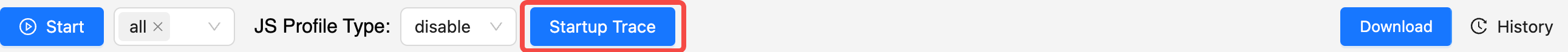 Startup Trace Configuration